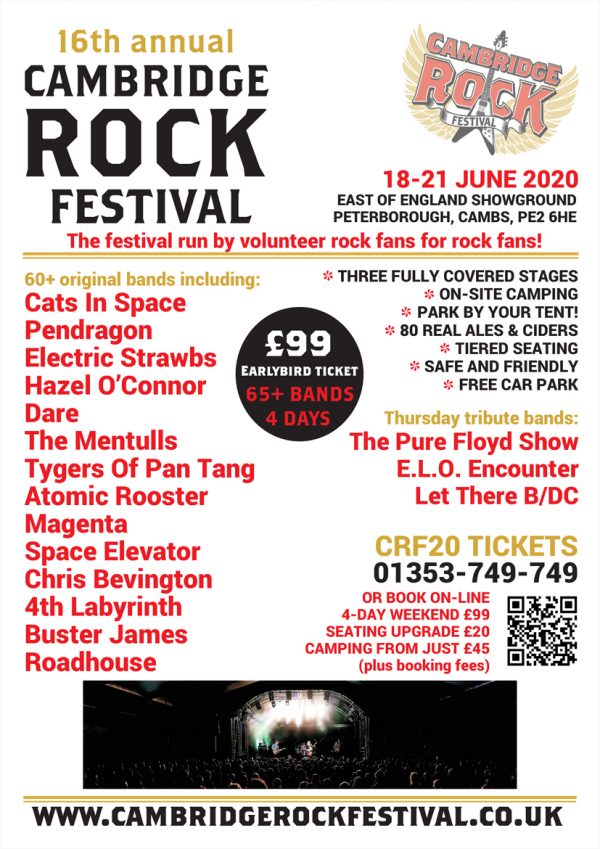 Cambridge Rock Festival 2020 | Pendragon